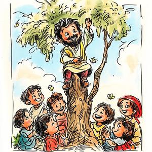 Zacchaeus Climbs the Funny Tree