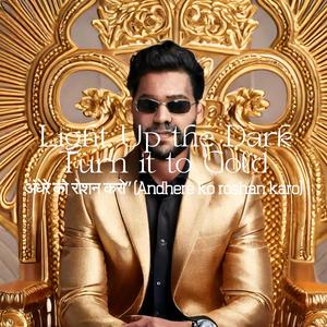 Light Up the Dark Turn it to Gold अंधेरे को रोशन करो” (Andhere ko roshan karo)