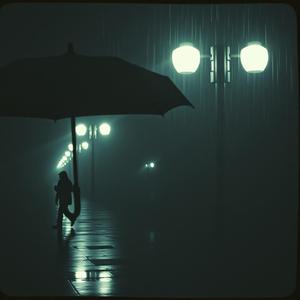 雨中说再见