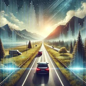 The moment of driving through the wind（風を切るドライブの瞬間）