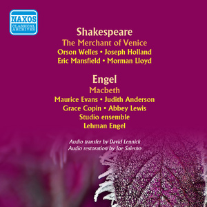 The Merchant of Venice (adapted by Orson Wells; music by Elliott Carter): Act I Scene 1: Venice - A Public Place