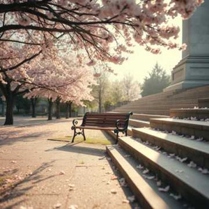 我在鲁迅公园看樱花