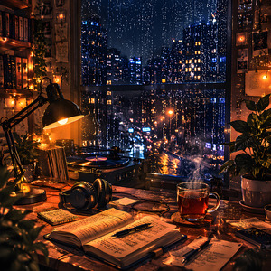 Midnight Study Window