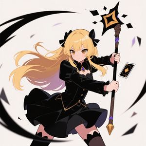 ミステリアスな魔法少女の華麗な戦い