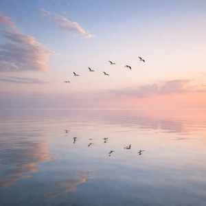 Where the Ocean Rests at Sunset