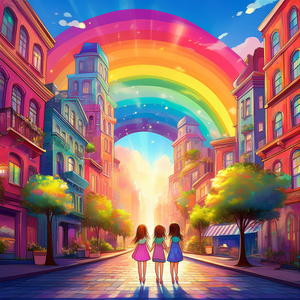 虹の街を歩こう