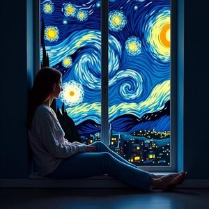 별 헤는 밤,창가에 기대