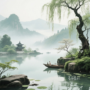 暮雨叠秋