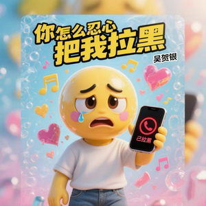 你怎么狠心把我拉黑（伴奏）