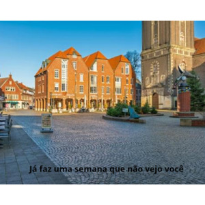 Já faz uma semana que não vejo você