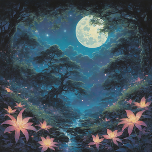 月に眠る花びら