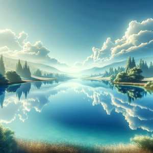 春水初生花影动