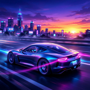 真夜中を切り裂く流星のドライブ