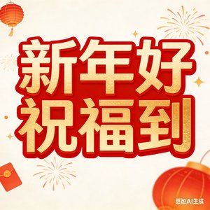 新年好祝福到