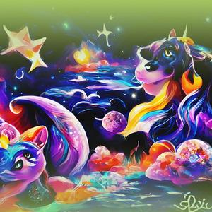 Prismatic Palm Harmony