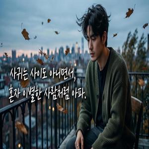 사귀는 사이도 아니면서 혼자 이별한 사람처럼 아파