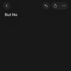 But No