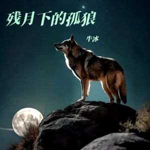 残月下的孤狼