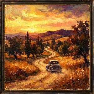 노을 지는 고향길 (Sunset Hometown Road)