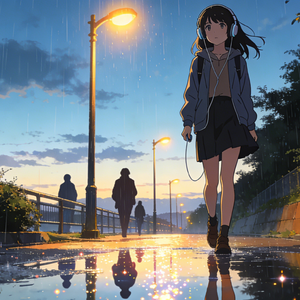 雨落街头的午后