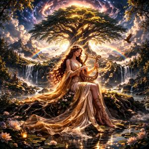 Divine harmonies of Yggdrasil