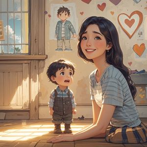 妈妈的笑不见了-晓婉