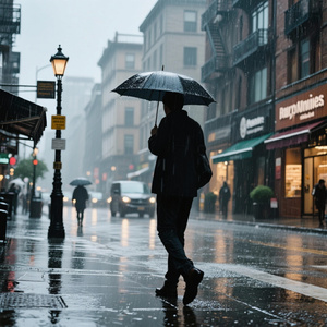 下雨的街头
