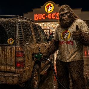 Bigfoot Down at Buc-ee's