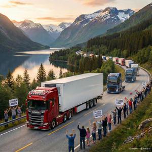 Ik ben een vrachtwagenchauffeur