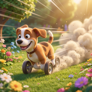 猛ダッシュわんこ！