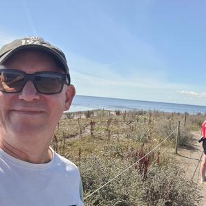 Fodgænger og blå kanin