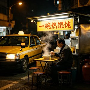 一碗热馄饨