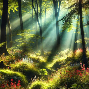 dappled sunlight