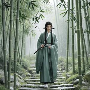 竹林听雨