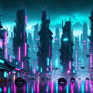 Neon City After Dark