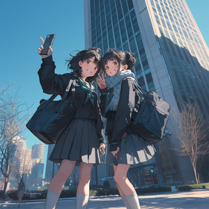 動画撮影に夢中の女子高生達の後ろには列ができていた