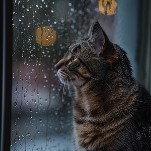 Patas Y Reflejo Bajo La Lluvia