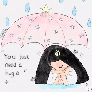 将泪水藏进雨里