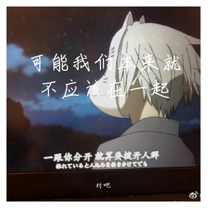 可能我们本来就不应该在一起，对吧