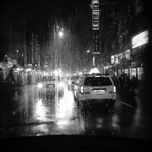 Taxi Window Reflections