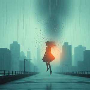 眼泪一点一点