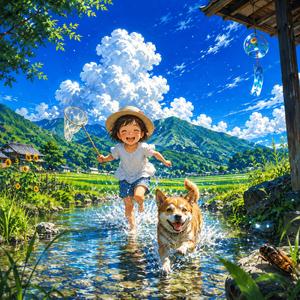 夏雲の帰り道