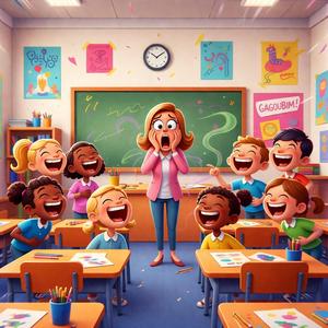 La maîtresse a pété