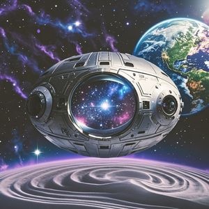 宇宙中遨游