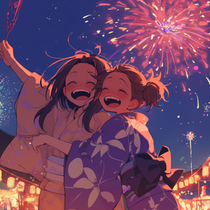 夏の絵日記　#花火大会 by jiimo