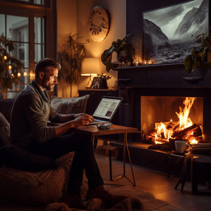 Resplandor Reconfortante Del Fuego Silencioso