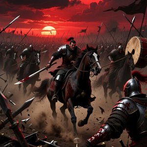 对潇潇暮雨洒江天