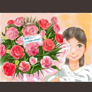 カーネーションの冠を