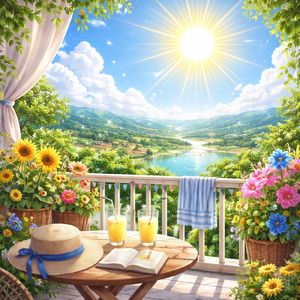 太陽が笑ってる