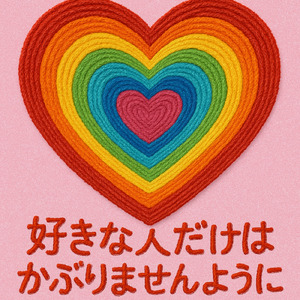 好きな人だけはかぶりませんように